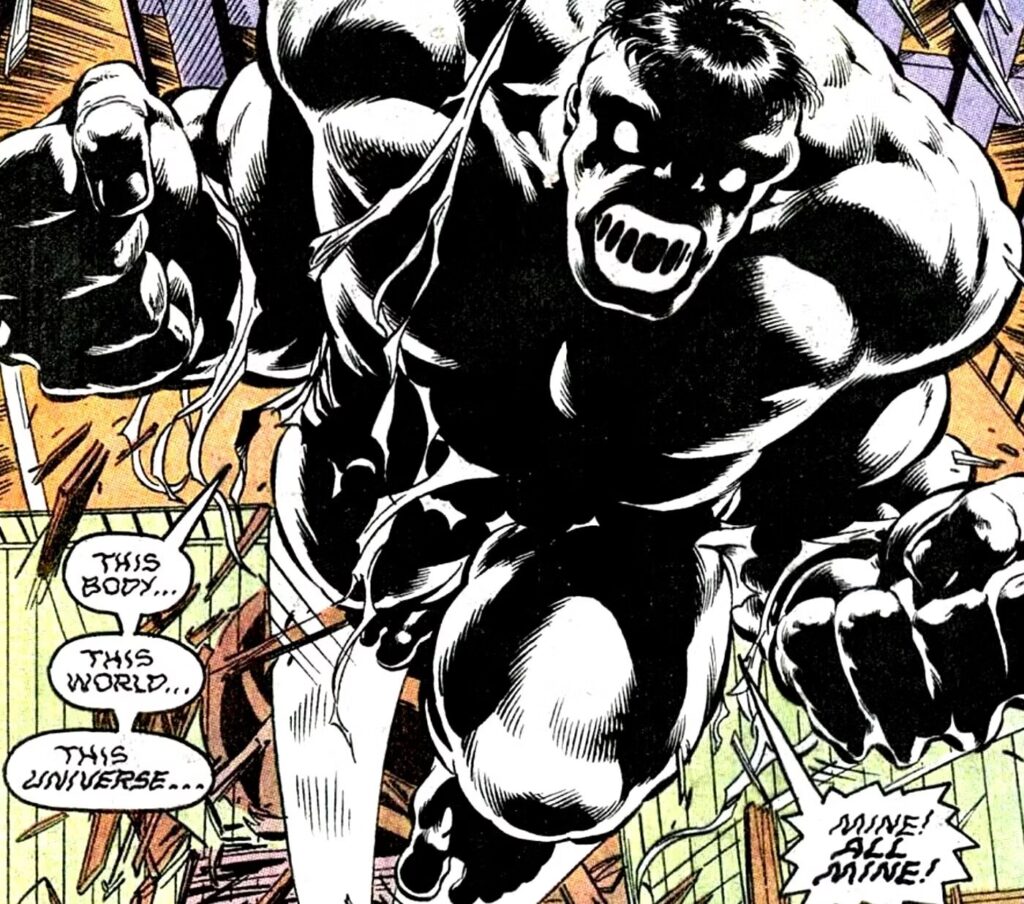 Dark Hulk é um feiticeiro supremo destruidor de universos, que venceria Thanos facilmente