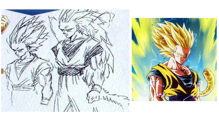 Veja design original do Super Saiyajin 3 em Dragon Ball Z descartado por Akira Toriyama