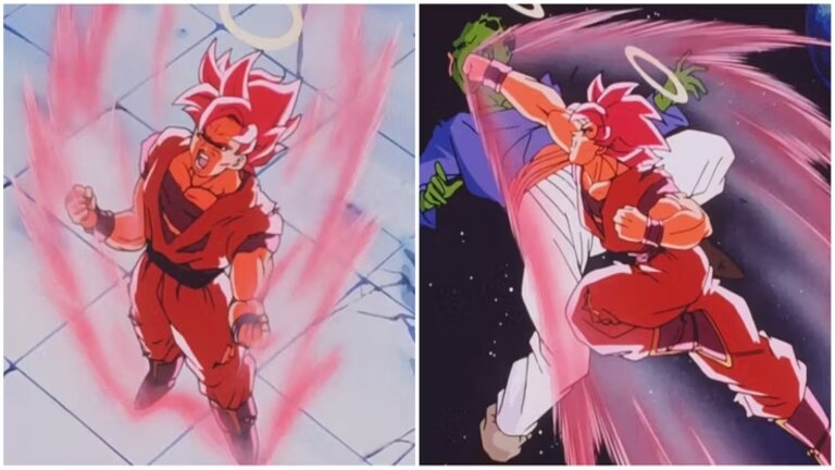 Dragon Ball  Goku e Rei Macaco se tornam Deus Super Saiyajin em arte