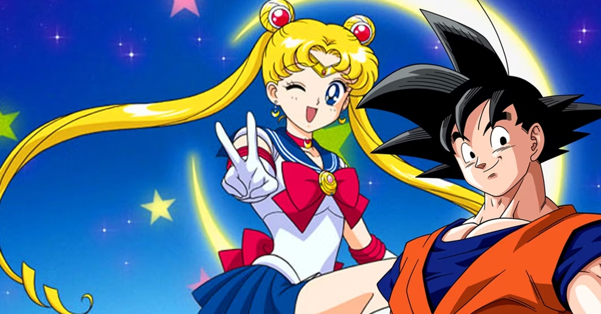 Os quatro personagens da sailor moon.