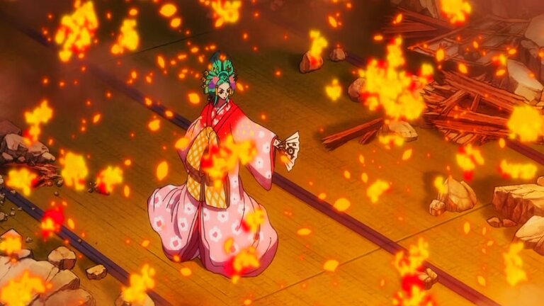 O polêmico final de Wano de One Piece foi corrigido no anime