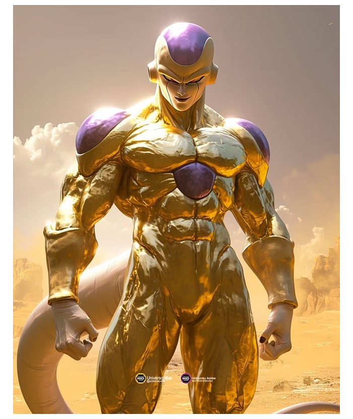 Dragon Ball Super: IA cria versão realista do Freeza Dourado e impressiona fãs