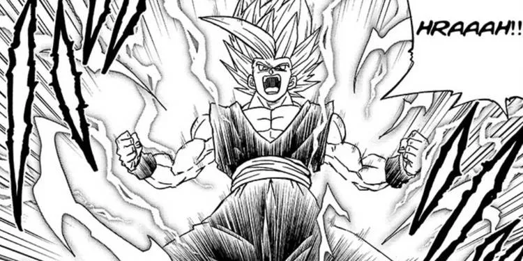 A forma de 'Beast' de Gohan possui uma importante vantagem sobre Goku e Vegeta