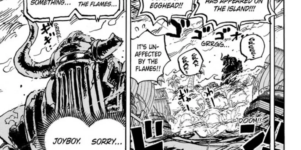 One Piece: Amostra do capítulo 1113 - a mensagem de Vegapunk revelada