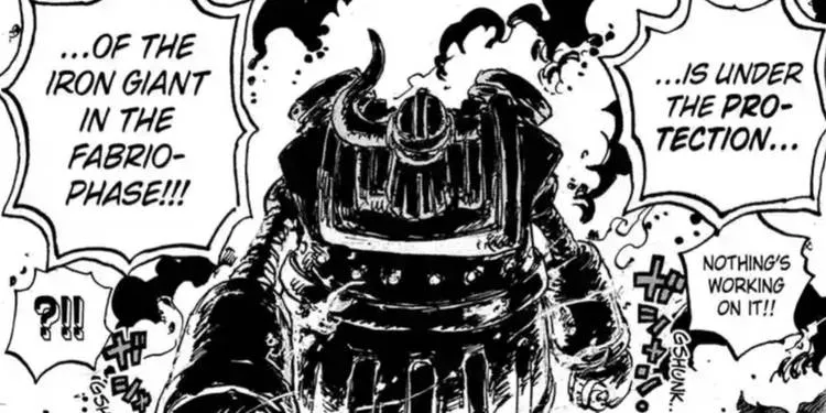 Prévia de One Piece 1117: O Gigante de Ferro libera seu poder